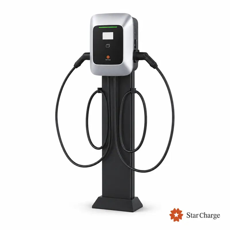 Saturn dual commercial AC charger on pedestal