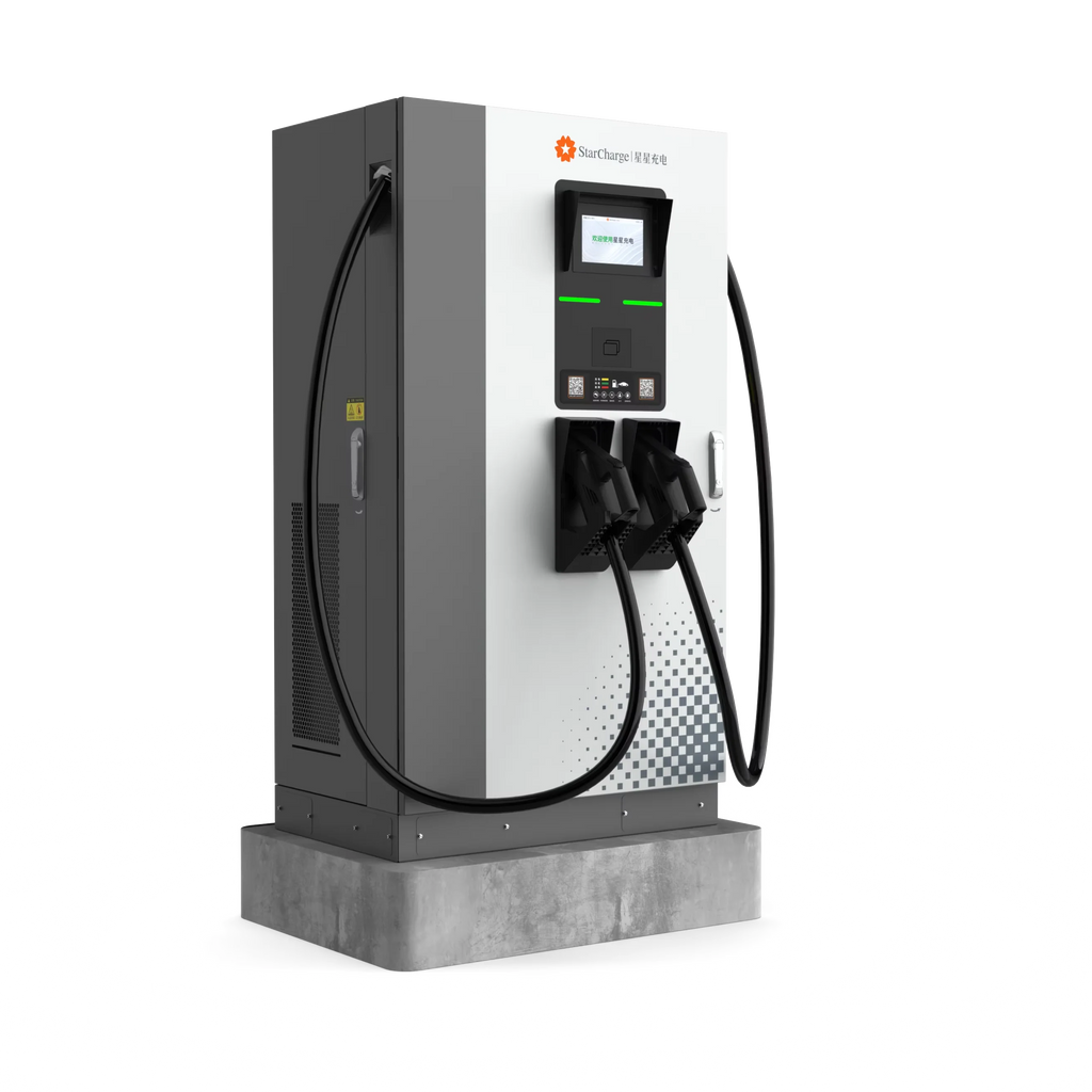Starcharge Gemini 60-240kW GBT+GBT Interface 380VAC Input DC Public EV Charger Station with 7-inch Touch Screen New