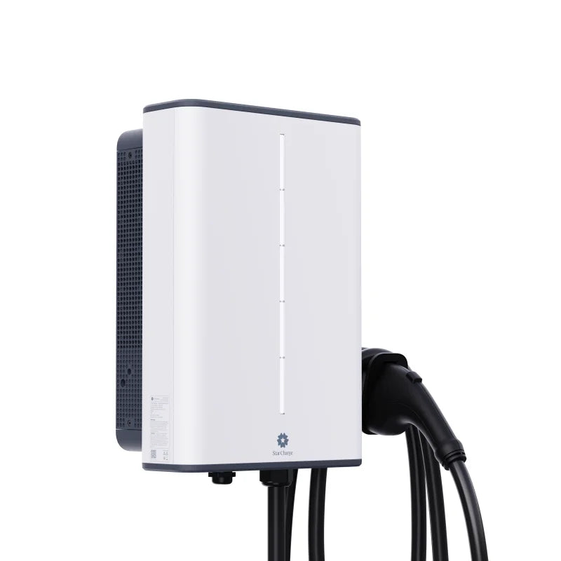Starcharge OEM ODM CE CB Halo V2G V2H 7.4kW 11kW 19.2kW Bidirectional EV AC CCS2 NACS Charger For Home Charging