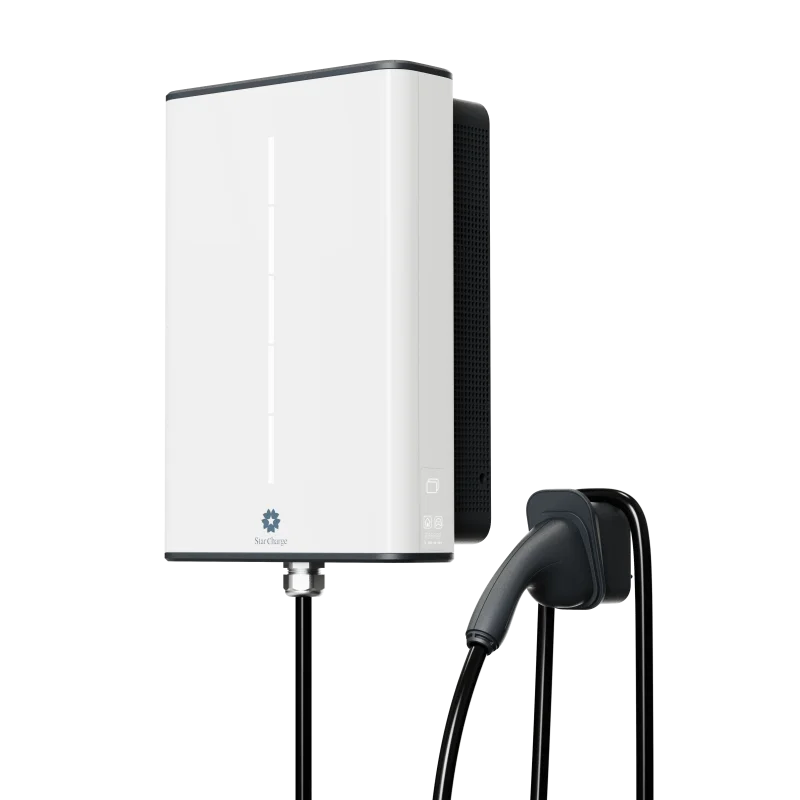 Starcharge OEM ODM CE CB Halo V2G V2H 7.4kW 11kW 19.2kW Bidirectional EV AC CCS2 NACS Charger For Home Charging
