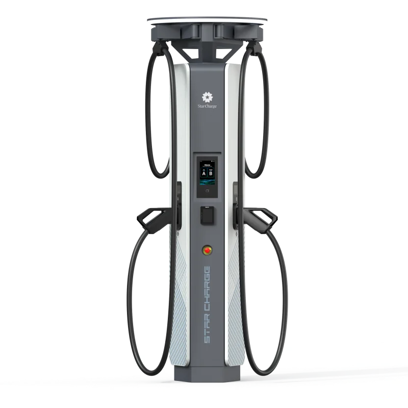 Starcharge Aries V2 EU ODM 600A 2 Public EV Charger Floor-Mounted Split DC Charging Station Manufacturers