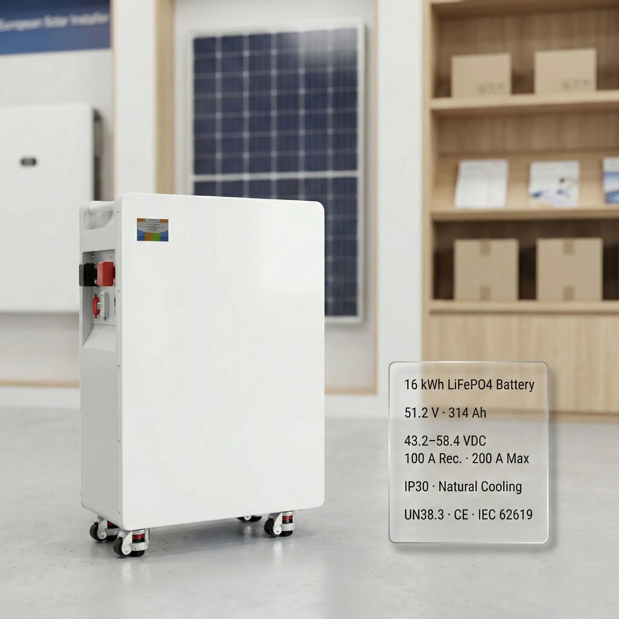 51.2V 15Kwh All-In-One Solar System Lifepo4 Energy Powerwall 48V 16Kwh 10Kwh Lithium Battery Solar System Home Storage Battery