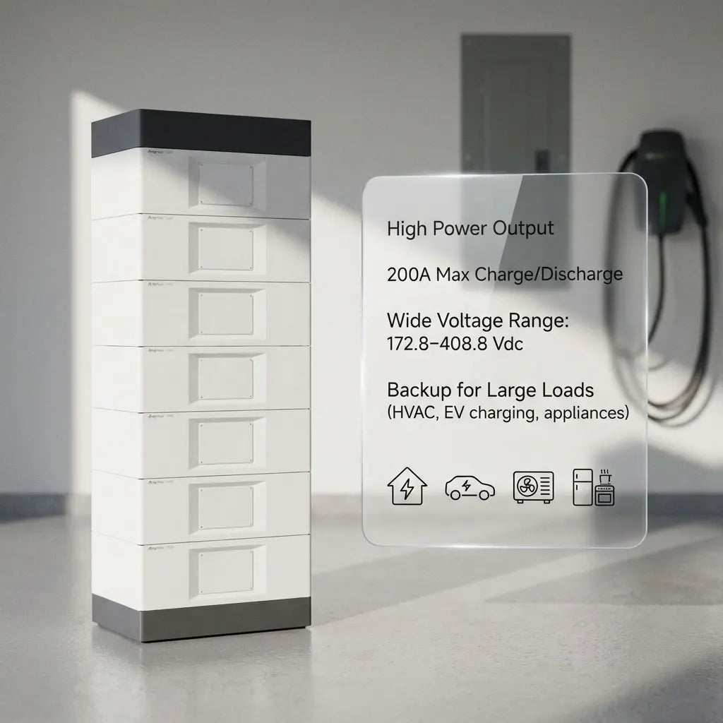 High Voltage Stackable LiFePO4 Home Energy Storage Battery 64-112kWh 172.8-408.8V CAN RS485 Customizable OEM ODM