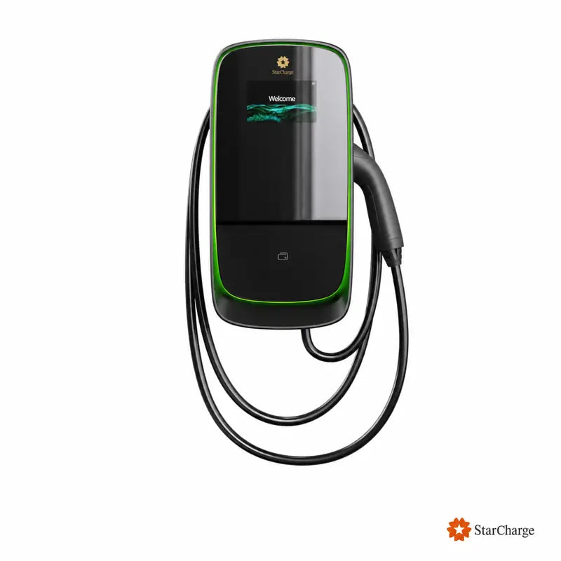 StarCharge Arc Smart commercial AC charger tethered configuration front view