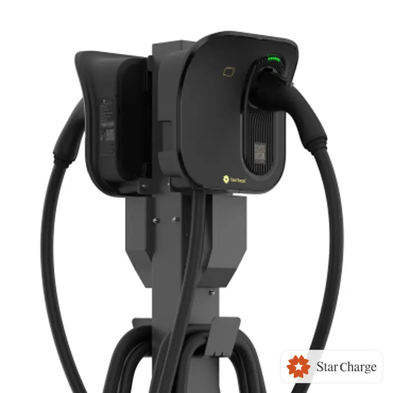StarCharge Artemis dual pedestal commercial AC charging configuration