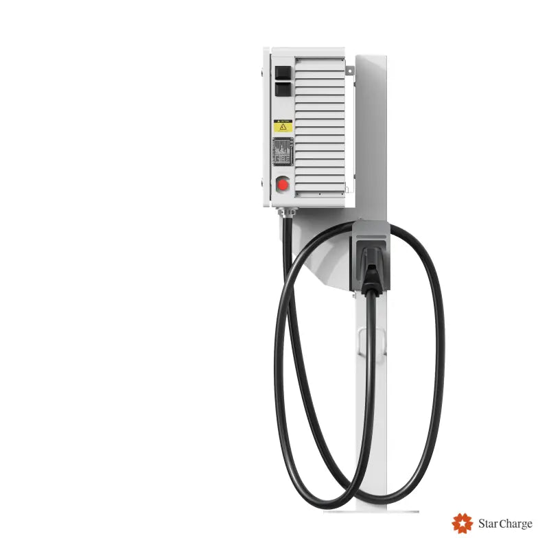 Venus compact DC fast charger rear cable management view